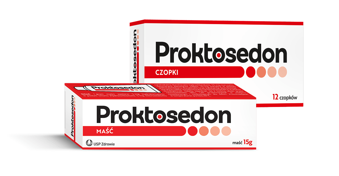 Proktosedon czopki i Proktosedon maść - zdjęcie opakowań